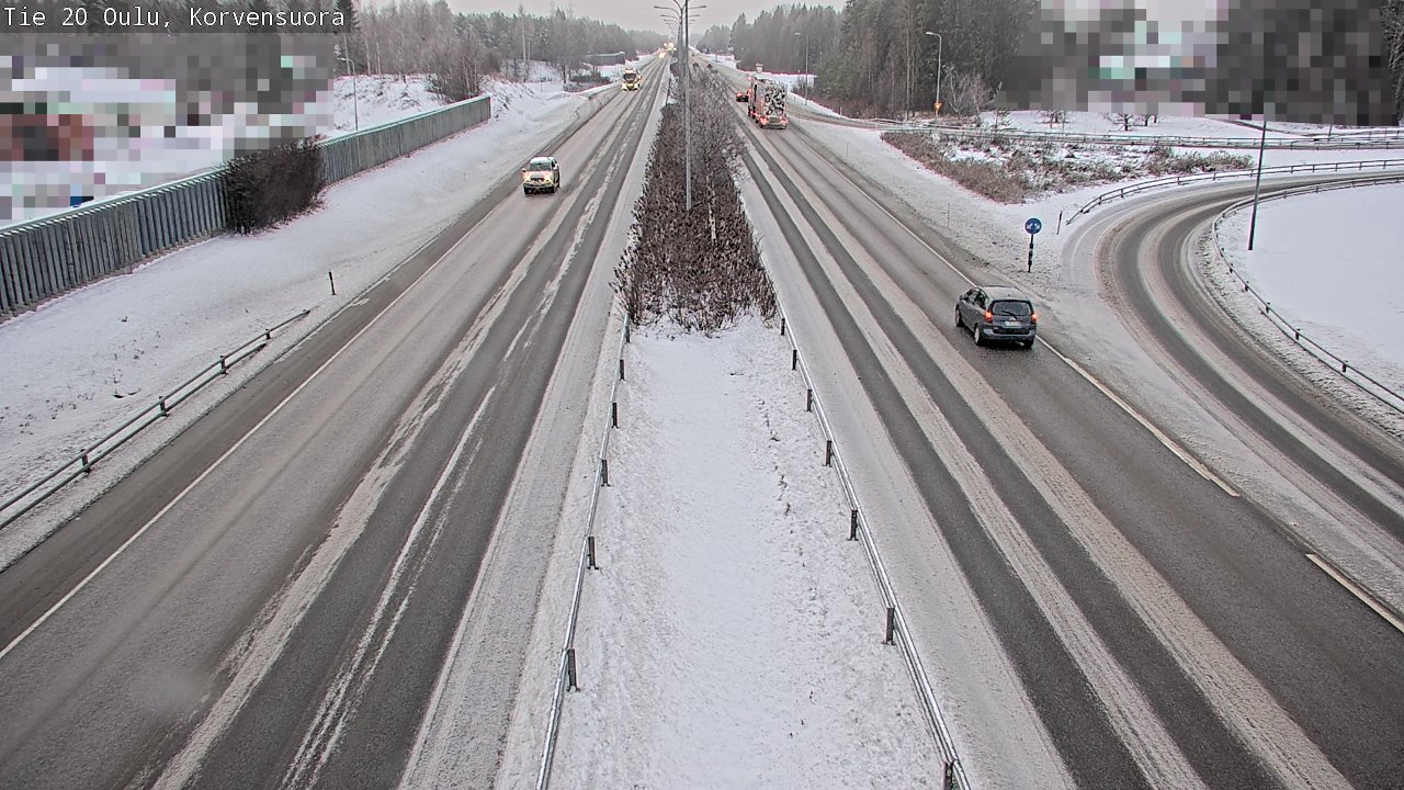 Weather Camera Image Väg 20 Uleåborg Korvensuora, Oulu, Pohjois-Pohjanmaa