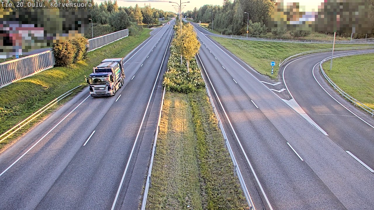 Kelikamerat Kuva Tie 20 Oulu Korvensuora, Oulu, Pohjois-Pohjanmaa