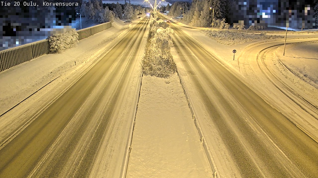 Kelikamerat Kuva Tie 20 Oulu Korvensuora, Oulu, Pohjois-Pohjanmaa