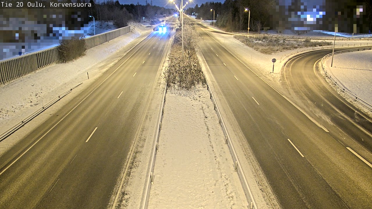 Kelikamerat Kuva Tie 20 Oulu Korvensuora, Oulu, Pohjois-Pohjanmaa