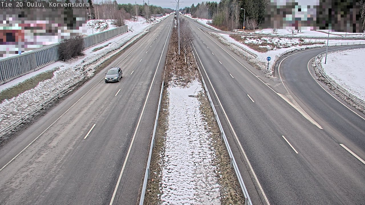 Weather Camera Image Road 20 Oulu Korvensuora, Oulu, Pohjois-Pohjanmaa