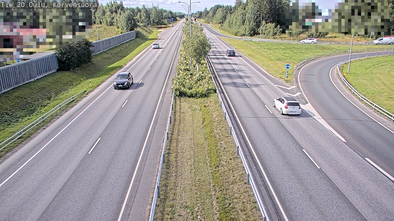 Kelikamerat Kuva Tie 20 Oulu Korvensuora, Oulu, Pohjois-Pohjanmaa