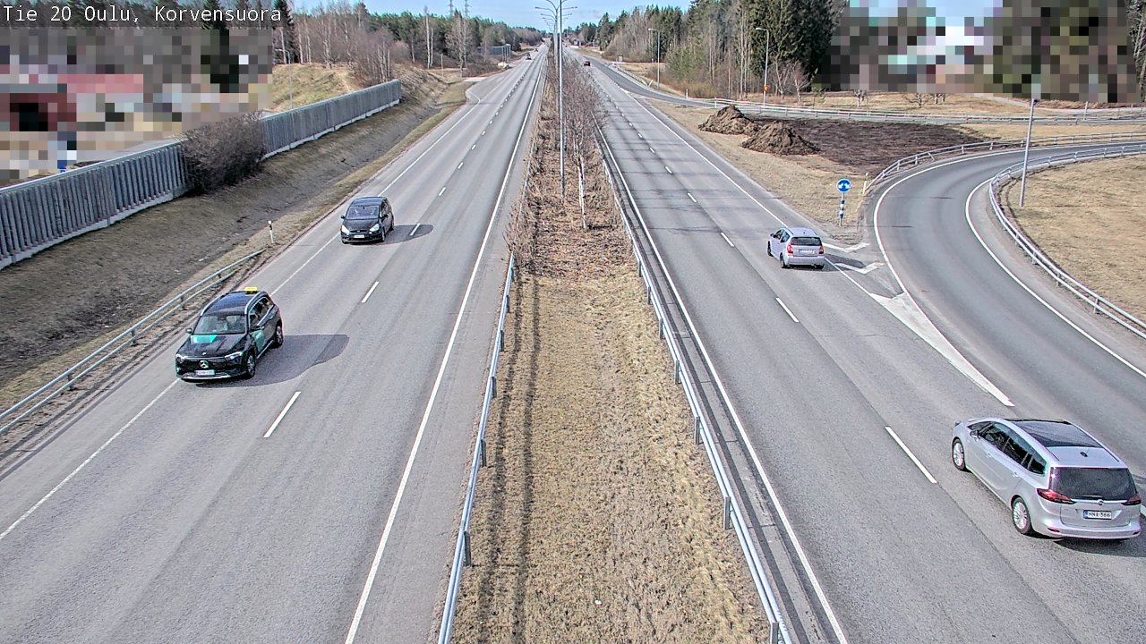 Kelikamerat Kuva Tie 20 Oulu Korvensuora, Oulu, Pohjois-Pohjanmaa