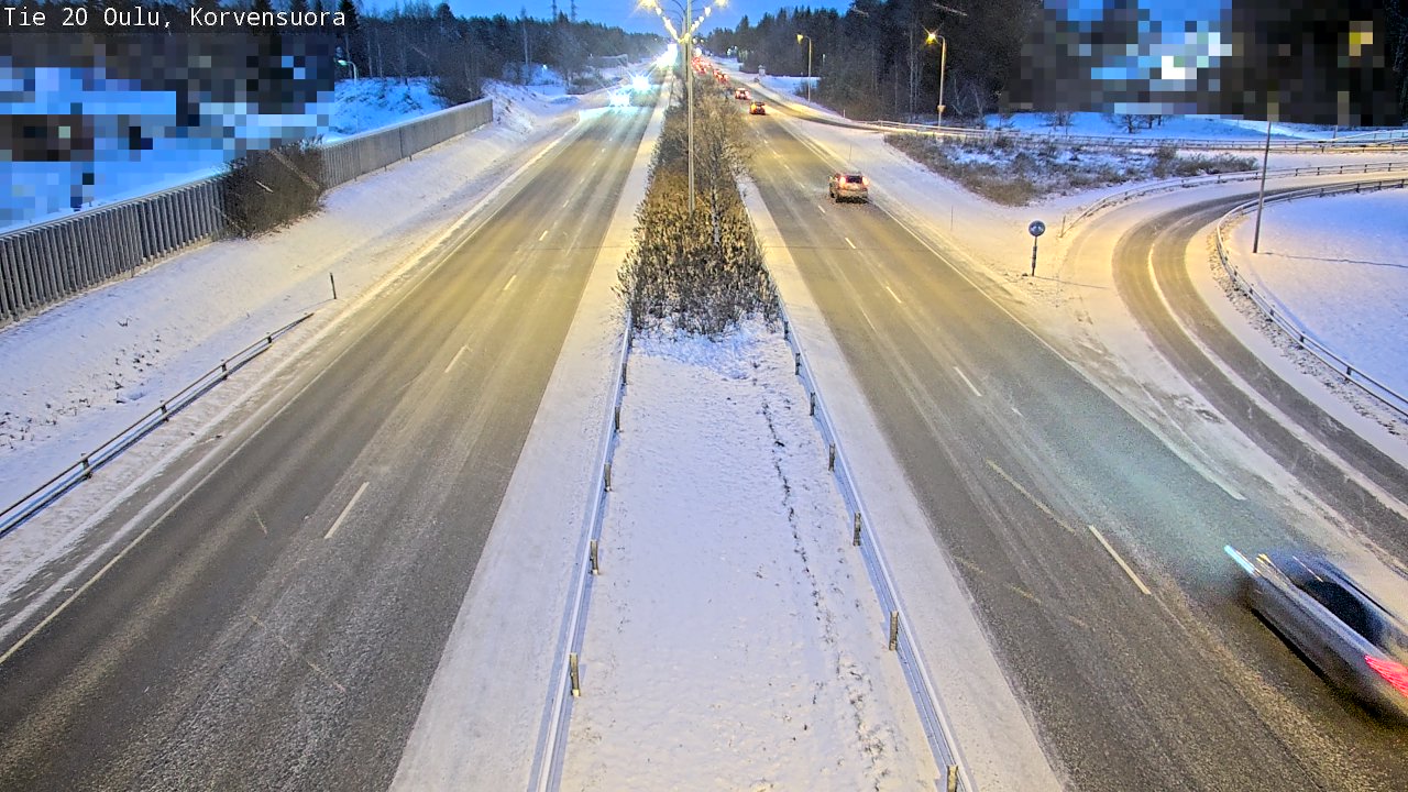 Kelikamerat Kuva Tie 20 Oulu Korvensuora, Oulu, Pohjois-Pohjanmaa
