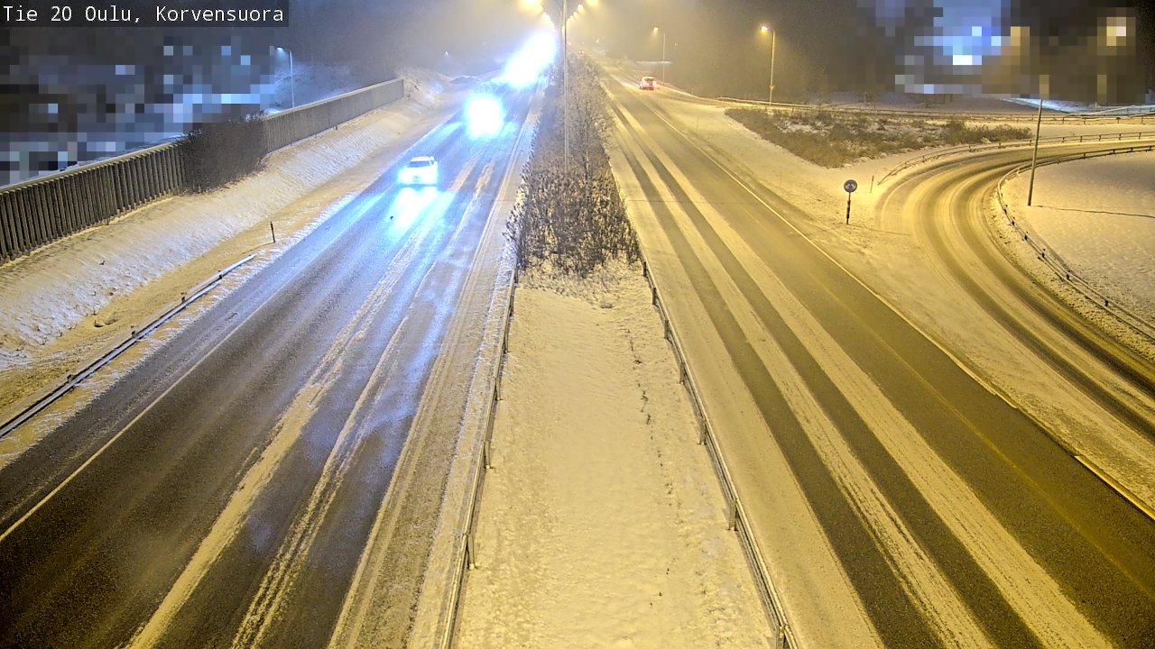 Weather Camera Image Väg 20 Uleåborg Korvensuora, Oulu, Pohjois-Pohjanmaa