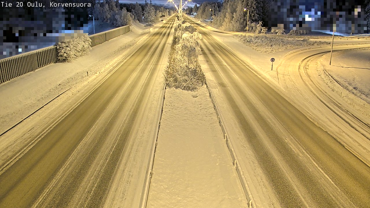 Kelikamerat Kuva Tie 20 Oulu Korvensuora, Oulu, Pohjois-Pohjanmaa