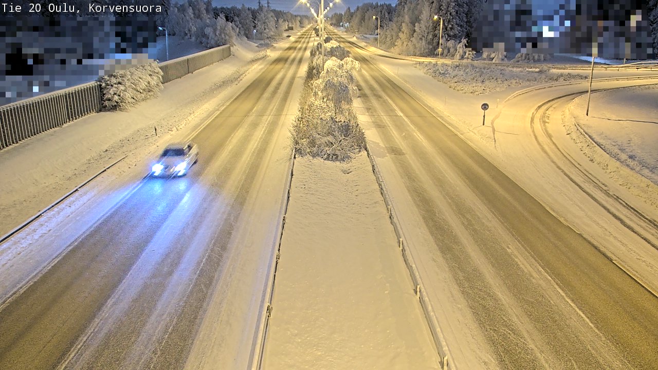 Weather Camera Image Road 20 Oulu Korvensuora, Oulu, Pohjois-Pohjanmaa