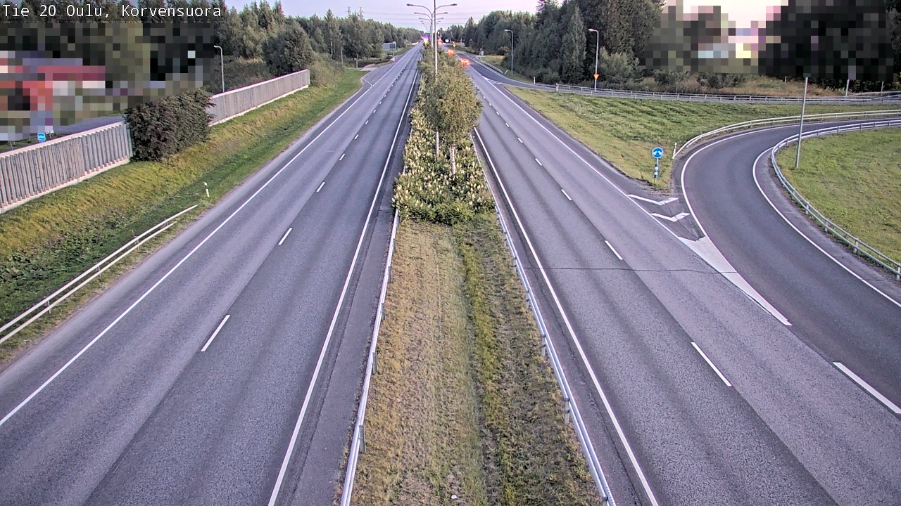 Kelikamerat Kuva Tie 20 Oulu Korvensuora, Oulu, Pohjois-Pohjanmaa