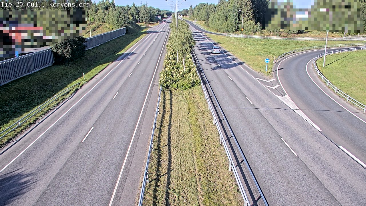 Weather Camera Image Väg 20 Uleåborg Korvensuora, Oulu, Pohjois-Pohjanmaa