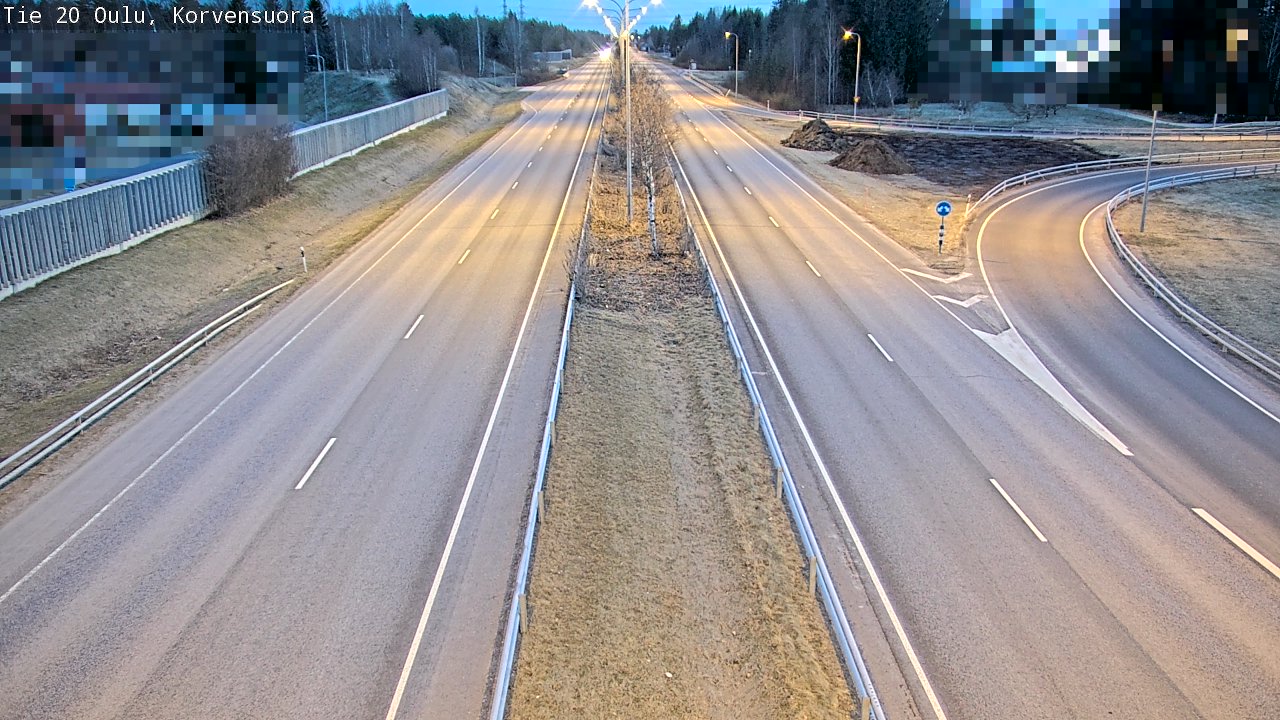 Kelikamerat Kuva Tie 20 Oulu Korvensuora, Oulu, Pohjois-Pohjanmaa