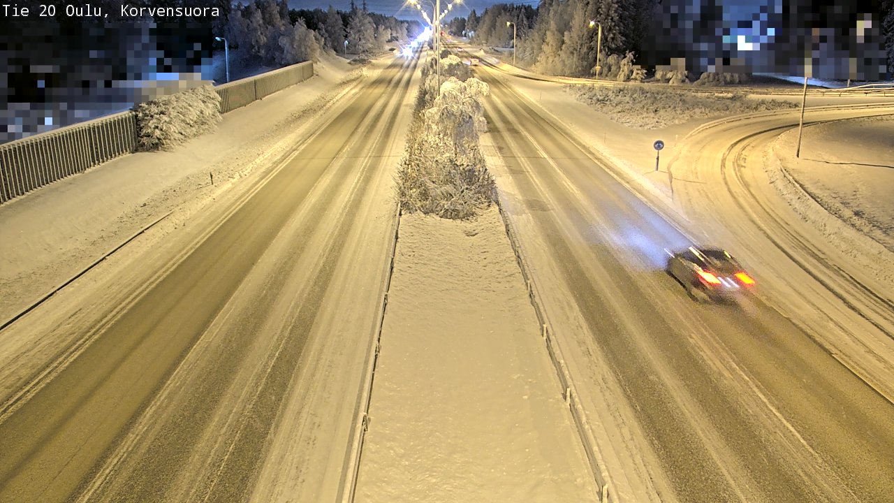 Kelikamerat Kuva Tie 20 Oulu Korvensuora, Oulu, Pohjois-Pohjanmaa