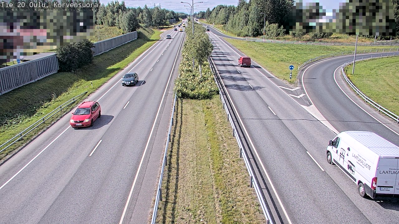 Kelikamerat Kuva Tie 20 Oulu Korvensuora, Oulu, Pohjois-Pohjanmaa