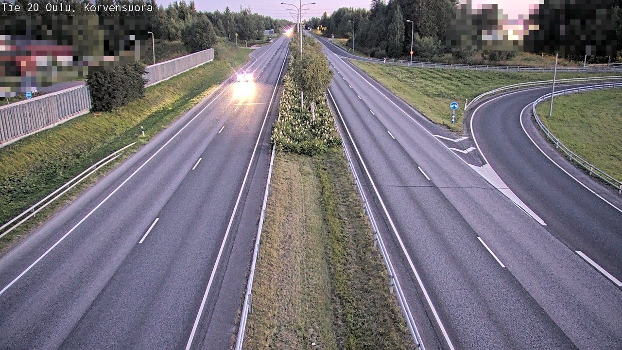 Kelikamerat Kuva Tie 20 Oulu Korvensuora, Oulu, Pohjois-Pohjanmaa