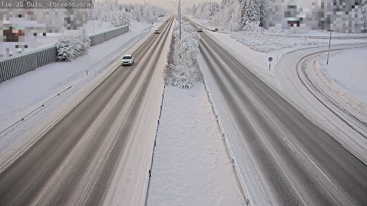 Weather Camera Image Väg 20 Uleåborg Korvensuora, Oulu, Pohjois-Pohjanmaa