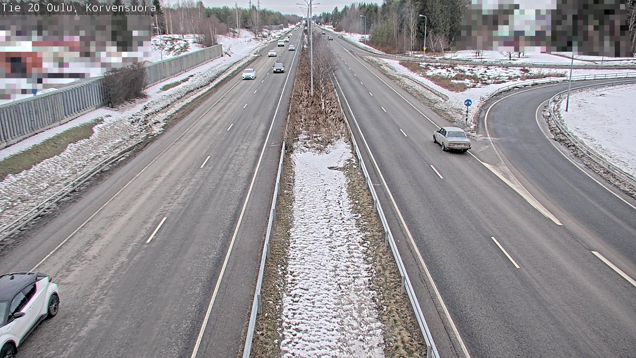 Weather Camera Image Road 20 Oulu Korvensuora, Oulu, Pohjois-Pohjanmaa