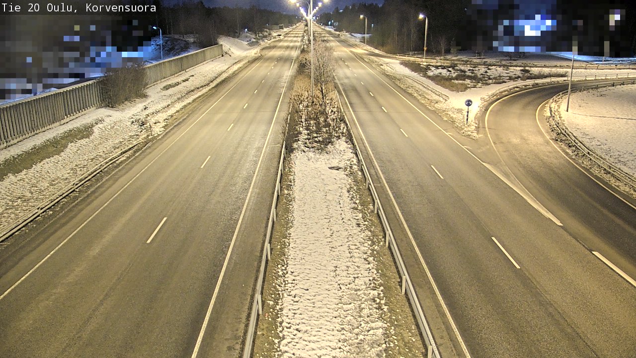 Kelikamerat Kuva Tie 20 Oulu Korvensuora, Oulu, Pohjois-Pohjanmaa