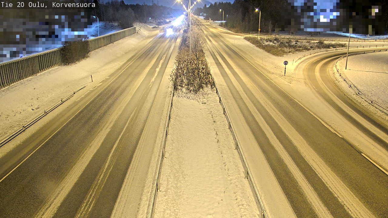 Weather Camera Image Road 20 Oulu Korvensuora, Oulu, Pohjois-Pohjanmaa
