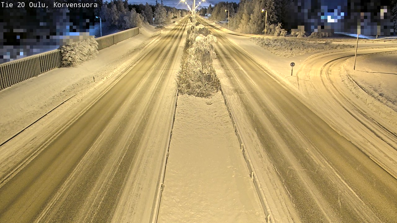 Kelikamerat Kuva Tie 20 Oulu Korvensuora, Oulu, Pohjois-Pohjanmaa