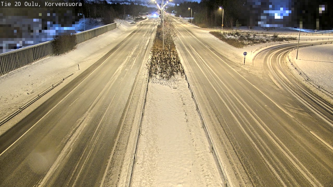 Weather Camera Image Väg 20 Uleåborg Korvensuora, Oulu, Pohjois-Pohjanmaa