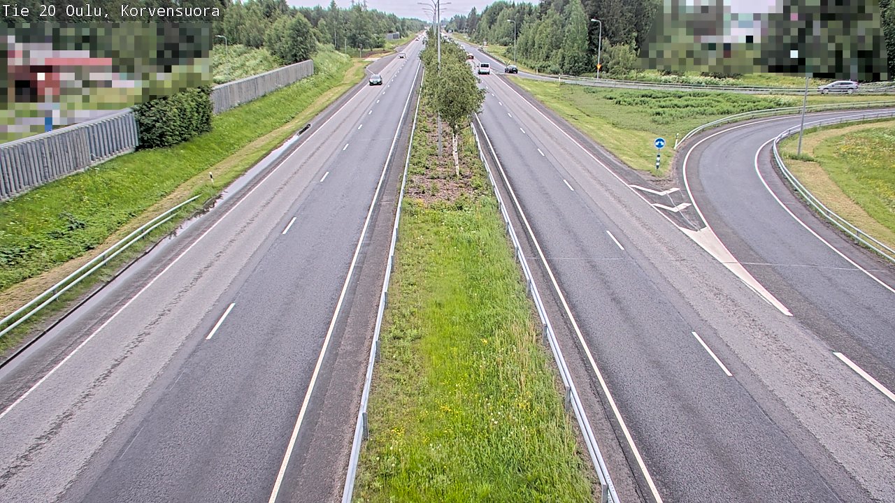 Kelikamerat Kuva Tie 20 Oulu Korvensuora, Oulu, Pohjois-Pohjanmaa