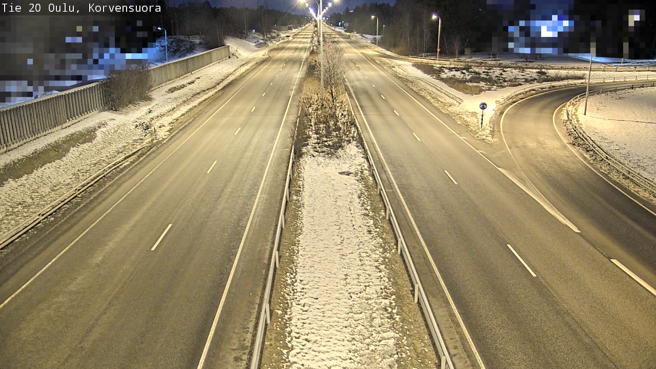 Kelikamerat Kuva Tie 20 Oulu Korvensuora, Oulu, Pohjois-Pohjanmaa