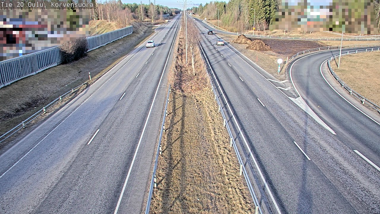 Kelikamerat Kuva Tie 20 Oulu Korvensuora, Oulu, Pohjois-Pohjanmaa