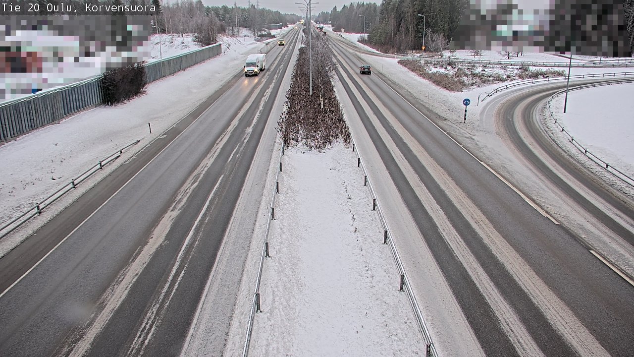 Weather Camera Image Väg 20 Uleåborg Korvensuora, Oulu, Pohjois-Pohjanmaa