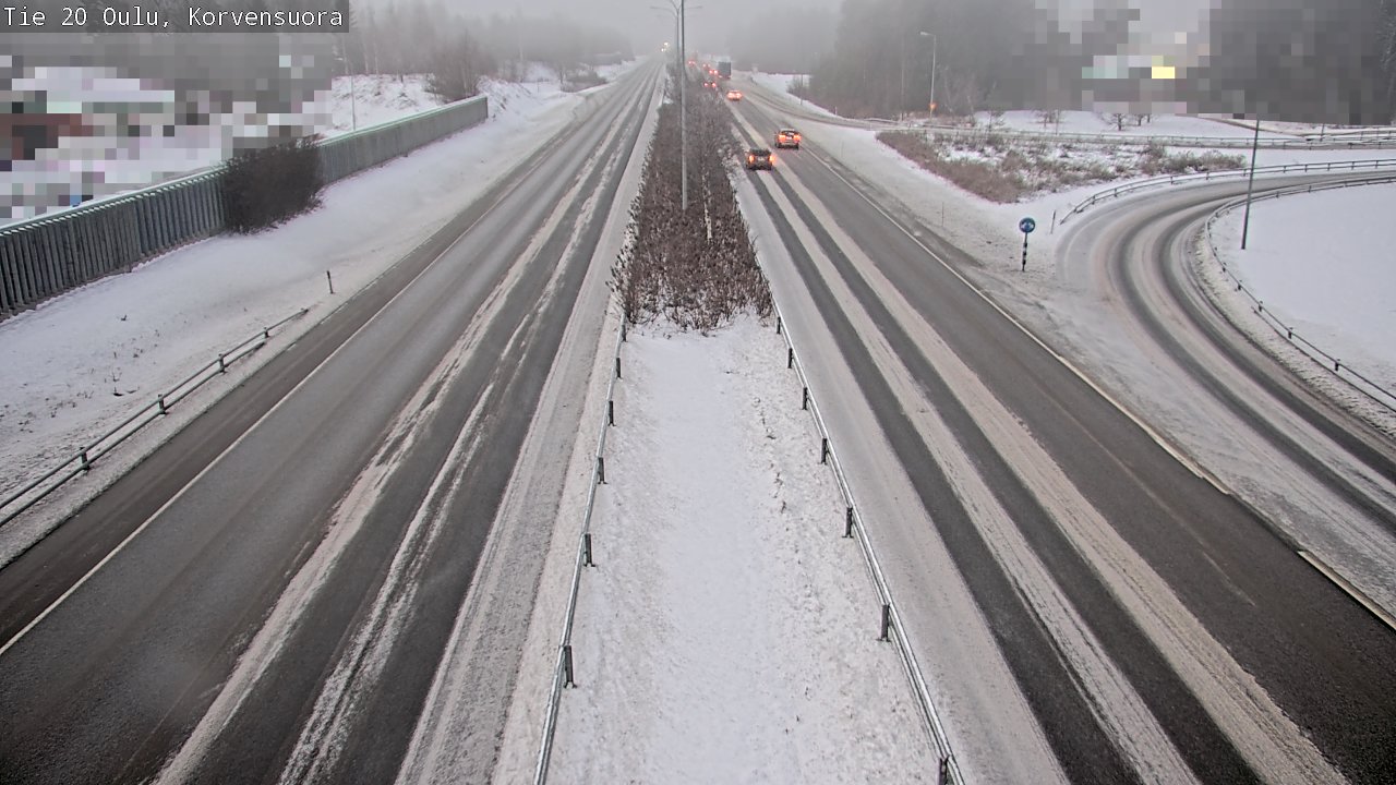 Weather Camera Image Väg 20 Uleåborg Korvensuora, Oulu, Pohjois-Pohjanmaa