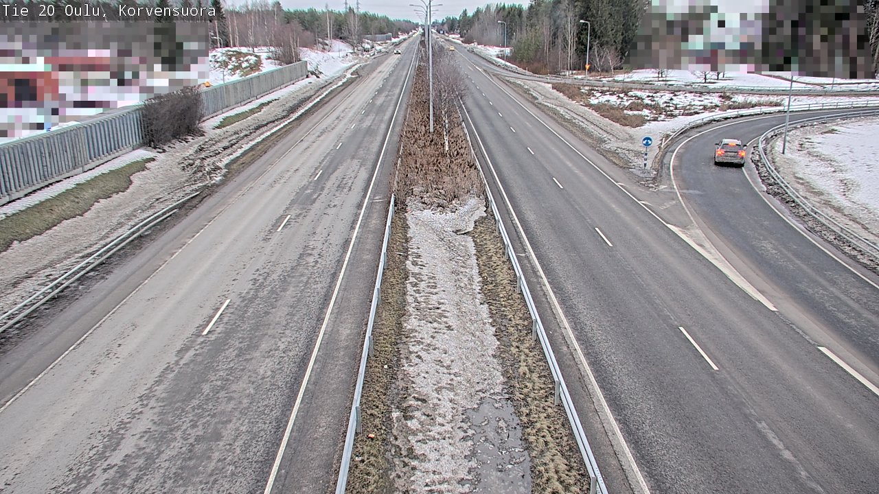 Weather Camera Image Road 20 Oulu Korvensuora, Oulu, Pohjois-Pohjanmaa