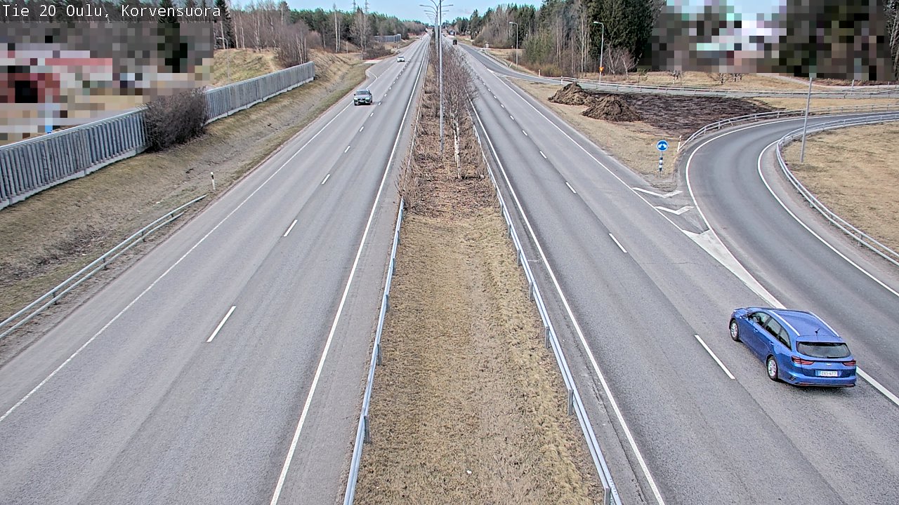 Kelikamerat Kuva Tie 20 Oulu Korvensuora, Oulu, Pohjois-Pohjanmaa