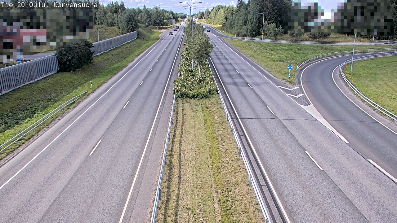 Kelikamerat Kuva Tie 20 Oulu Korvensuora, Oulu, Pohjois-Pohjanmaa