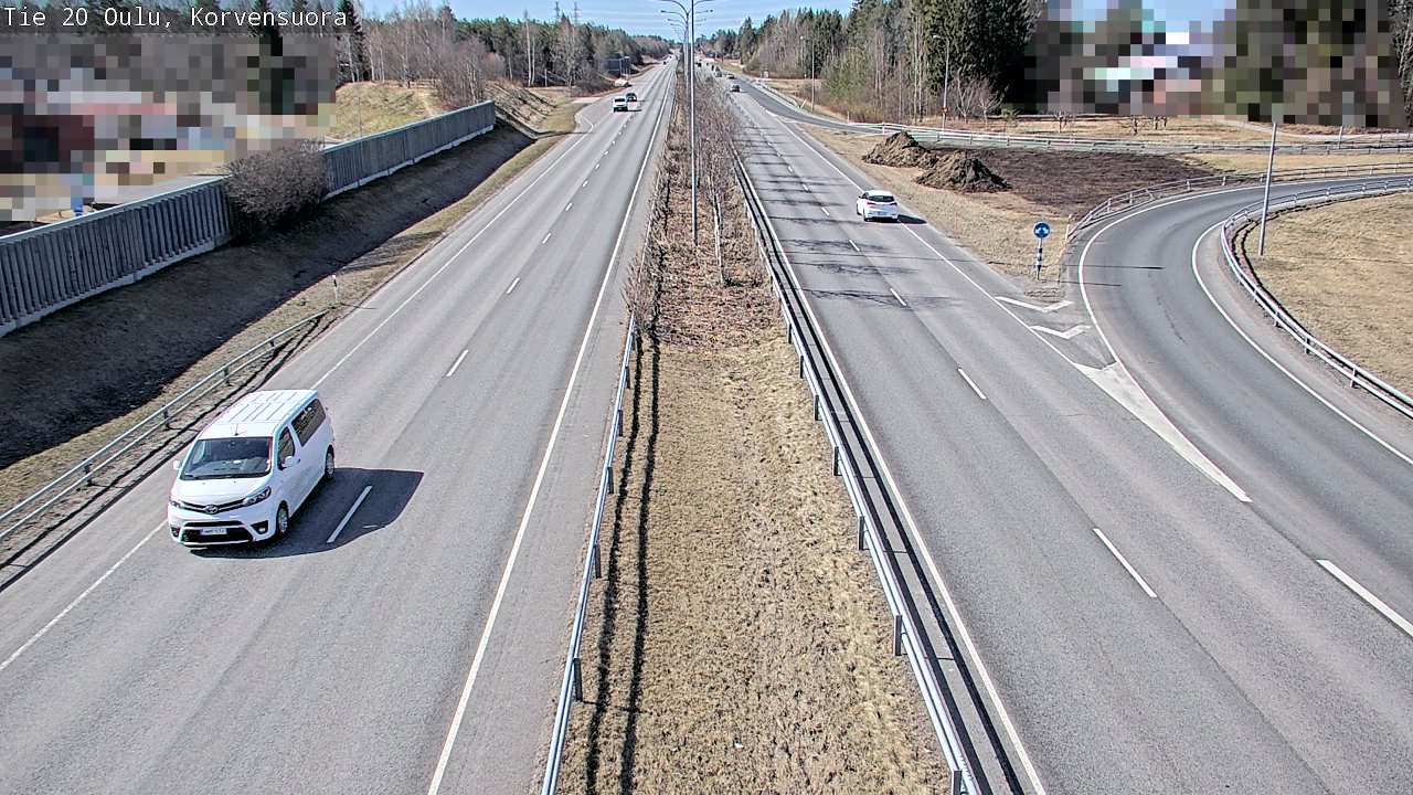 Kelikamerat Kuva Tie 20 Oulu Korvensuora, Oulu, Pohjois-Pohjanmaa