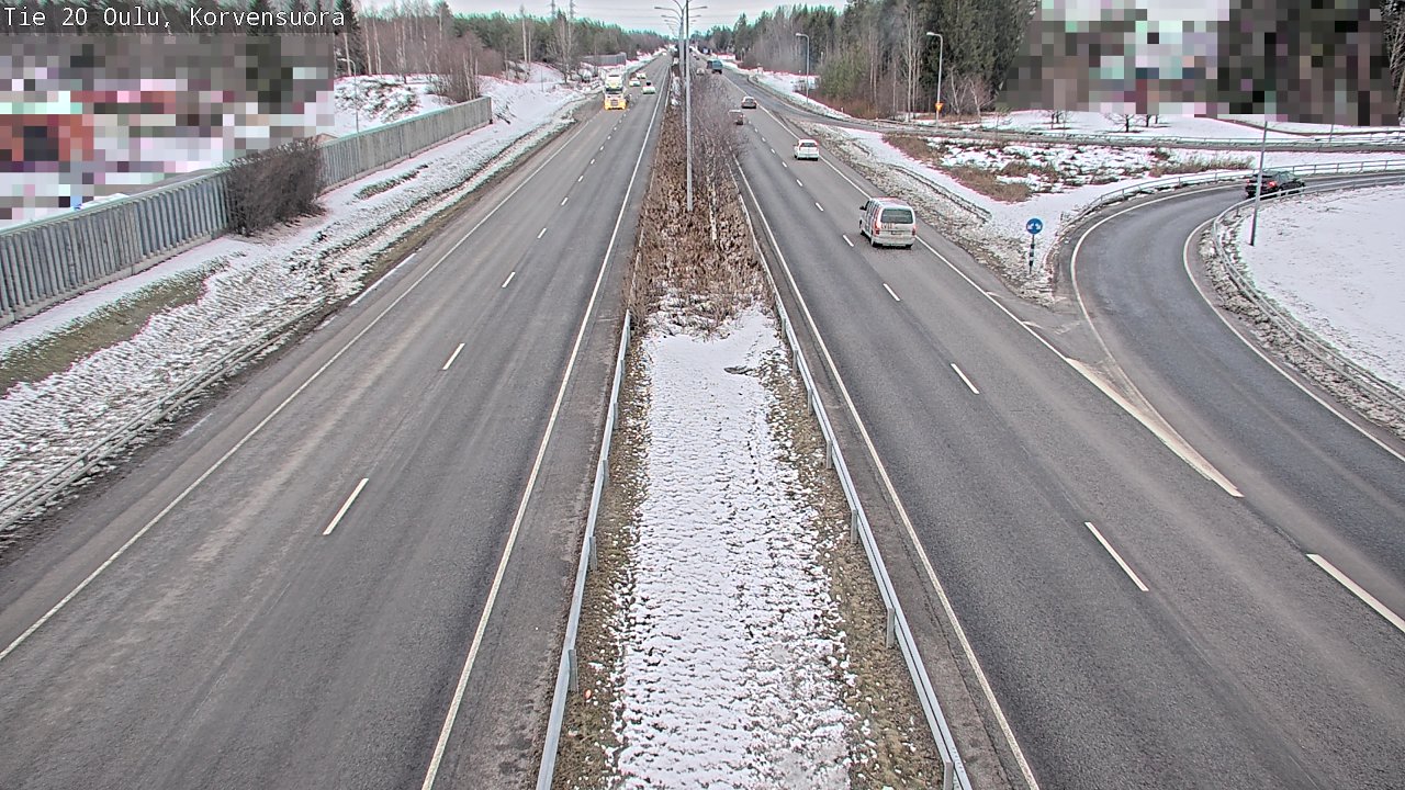Kelikamerat Kuva Tie 20 Oulu Korvensuora, Oulu, Pohjois-Pohjanmaa