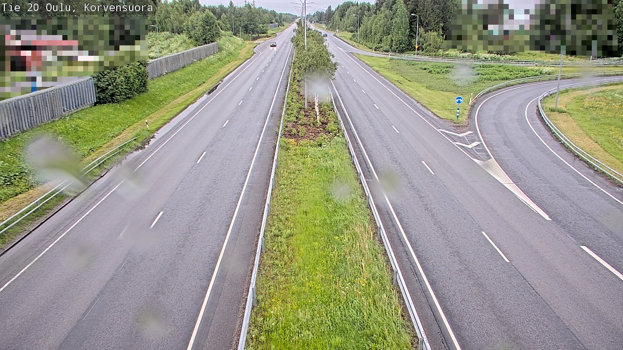 Weather Camera Image Road 20 Oulu Korvensuora, Oulu, Pohjois-Pohjanmaa