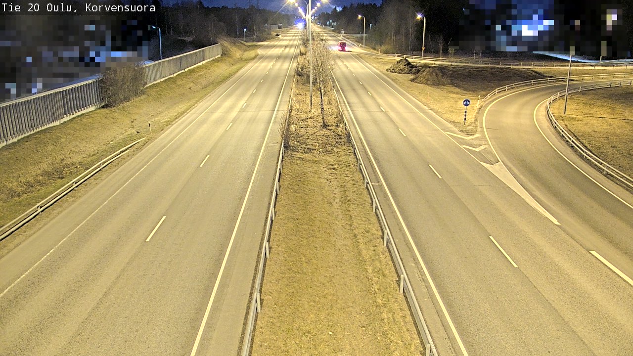 Kelikamerat Kuva Tie 20 Oulu Korvensuora, Oulu, Pohjois-Pohjanmaa