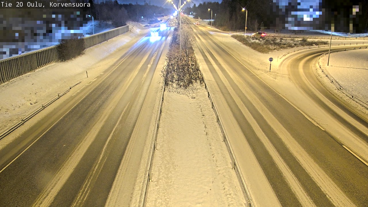 Weather Camera Image Road 20 Oulu Korvensuora, Oulu, Pohjois-Pohjanmaa