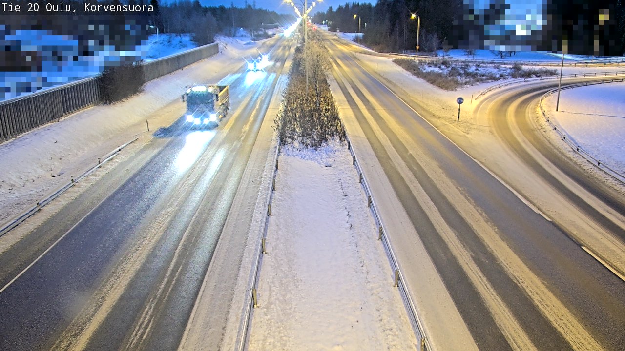 Weather Camera Image Road 20 Oulu Korvensuora, Oulu, Pohjois-Pohjanmaa