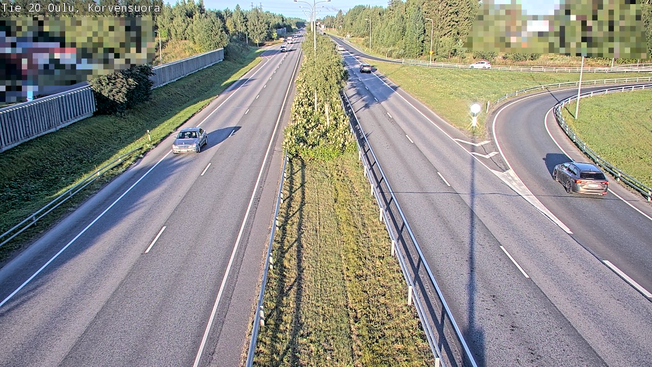 Weather Camera Image Road 20 Oulu Korvensuora, Oulu, Pohjois-Pohjanmaa