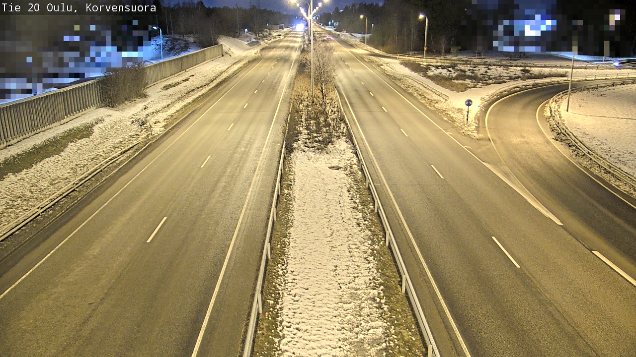 Kelikamerat Kuva Tie 20 Oulu Korvensuora, Oulu, Pohjois-Pohjanmaa