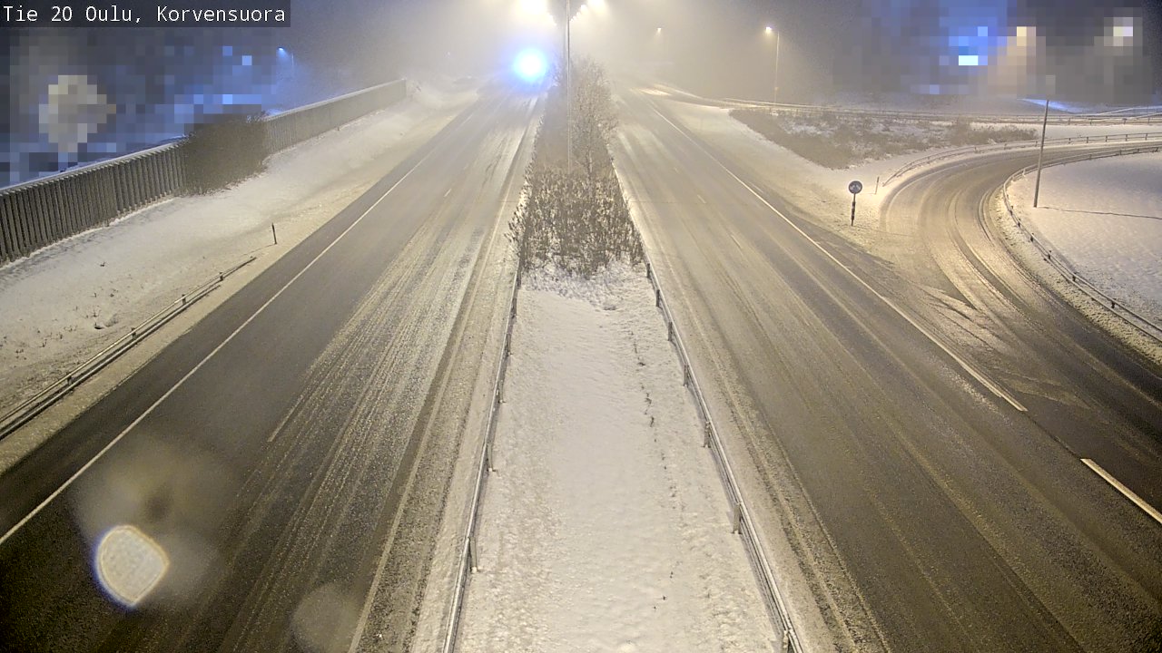 Weather Camera Image Väg 20 Uleåborg Korvensuora, Oulu, Pohjois-Pohjanmaa