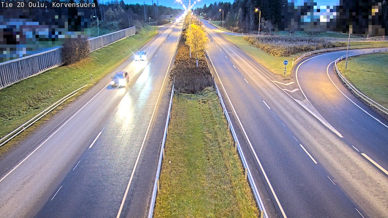 Kelikamerat Kuva Tie 20 Oulu Korvensuora, Oulu, Pohjois-Pohjanmaa