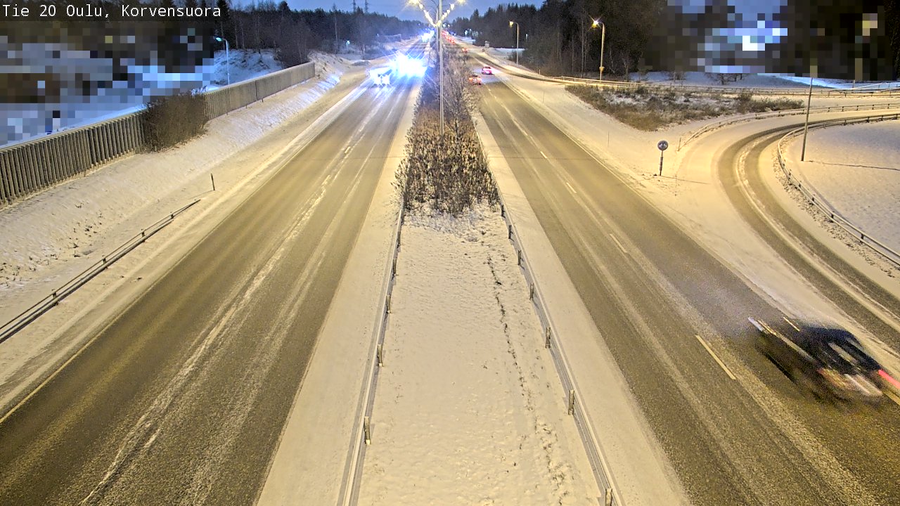 Kelikamerat Kuva Tie 20 Oulu Korvensuora, Oulu, Pohjois-Pohjanmaa