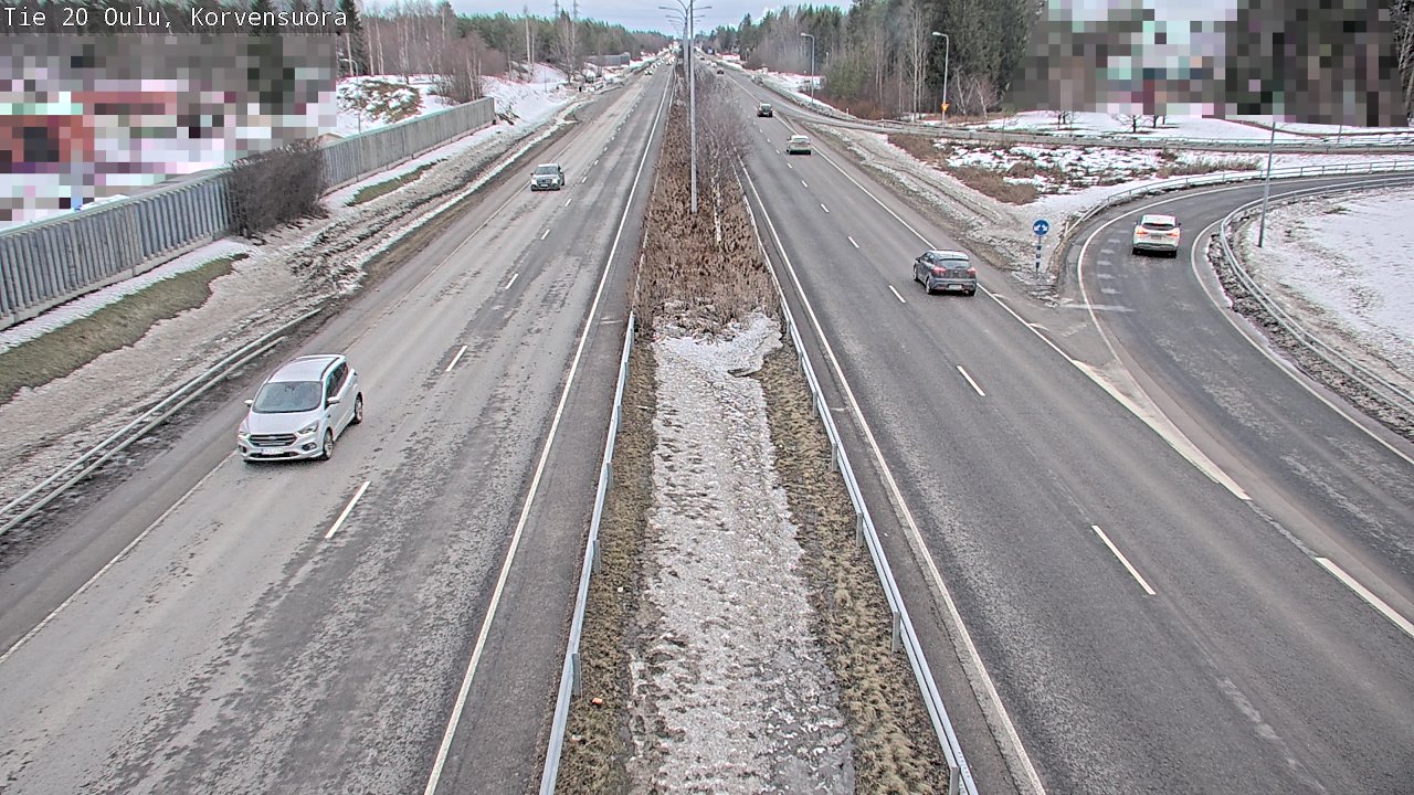 Weather Camera Image Road 20 Oulu Korvensuora, Oulu, Pohjois-Pohjanmaa