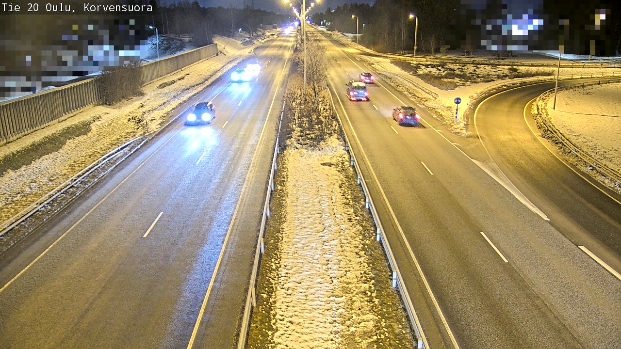 Kelikamerat Kuva Tie 20 Oulu Korvensuora, Oulu, Pohjois-Pohjanmaa