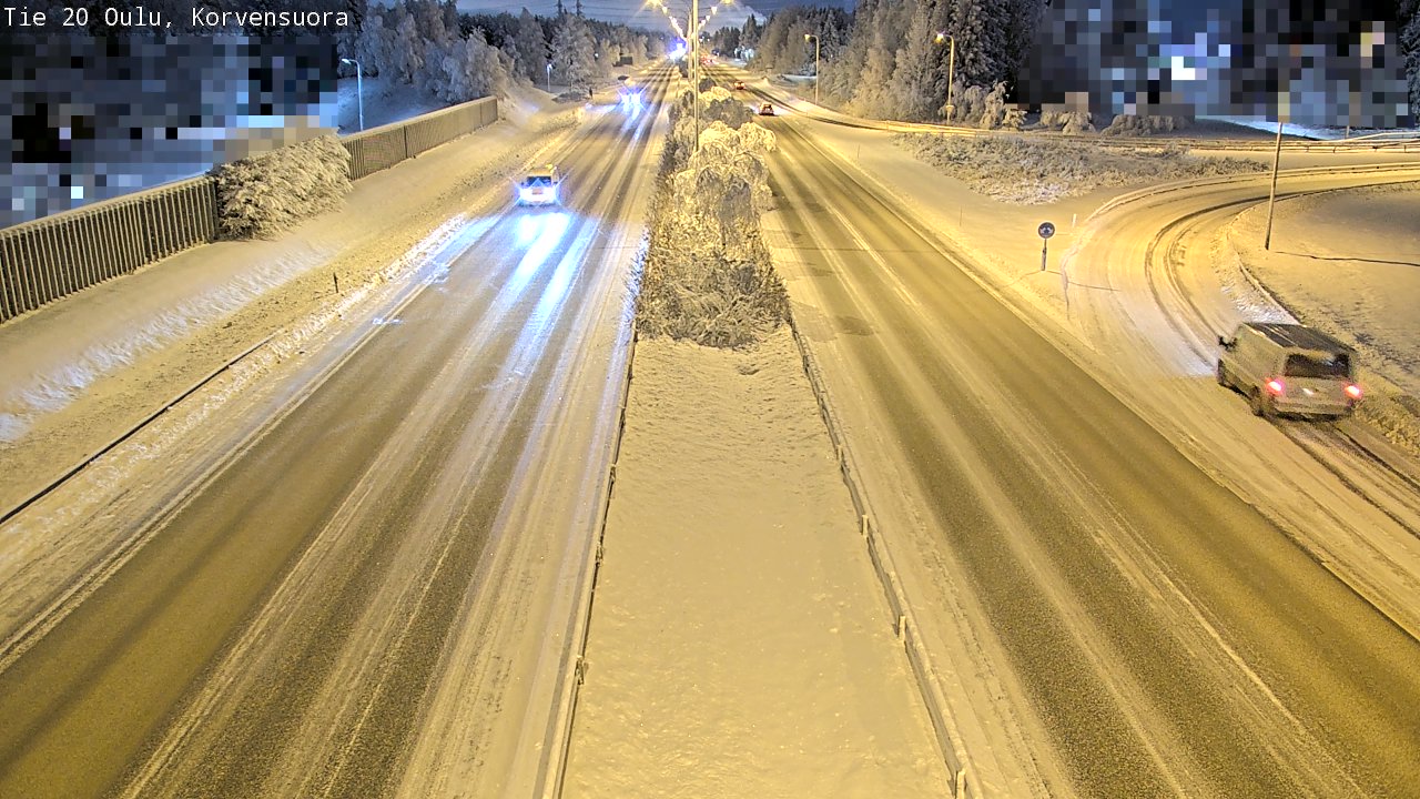 Kelikamerat Kuva Tie 20 Oulu Korvensuora, Oulu, Pohjois-Pohjanmaa