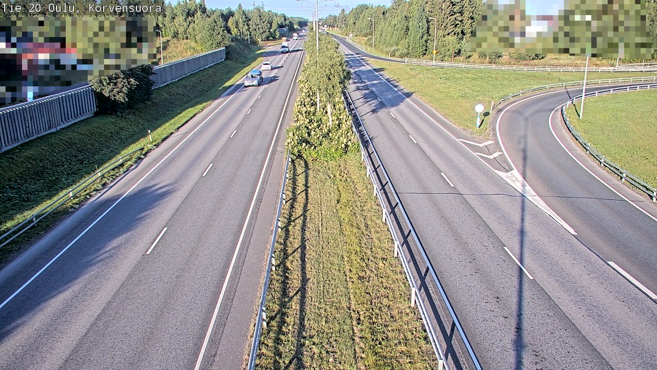 Weather Camera Image Road 20 Oulu Korvensuora, Oulu, Pohjois-Pohjanmaa