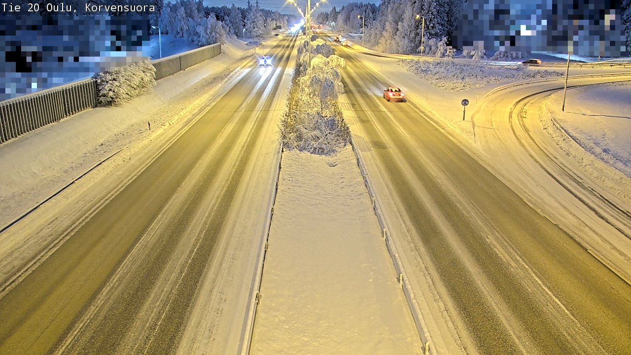 Kelikamerat Kuva Tie 20 Oulu Korvensuora, Oulu, Pohjois-Pohjanmaa