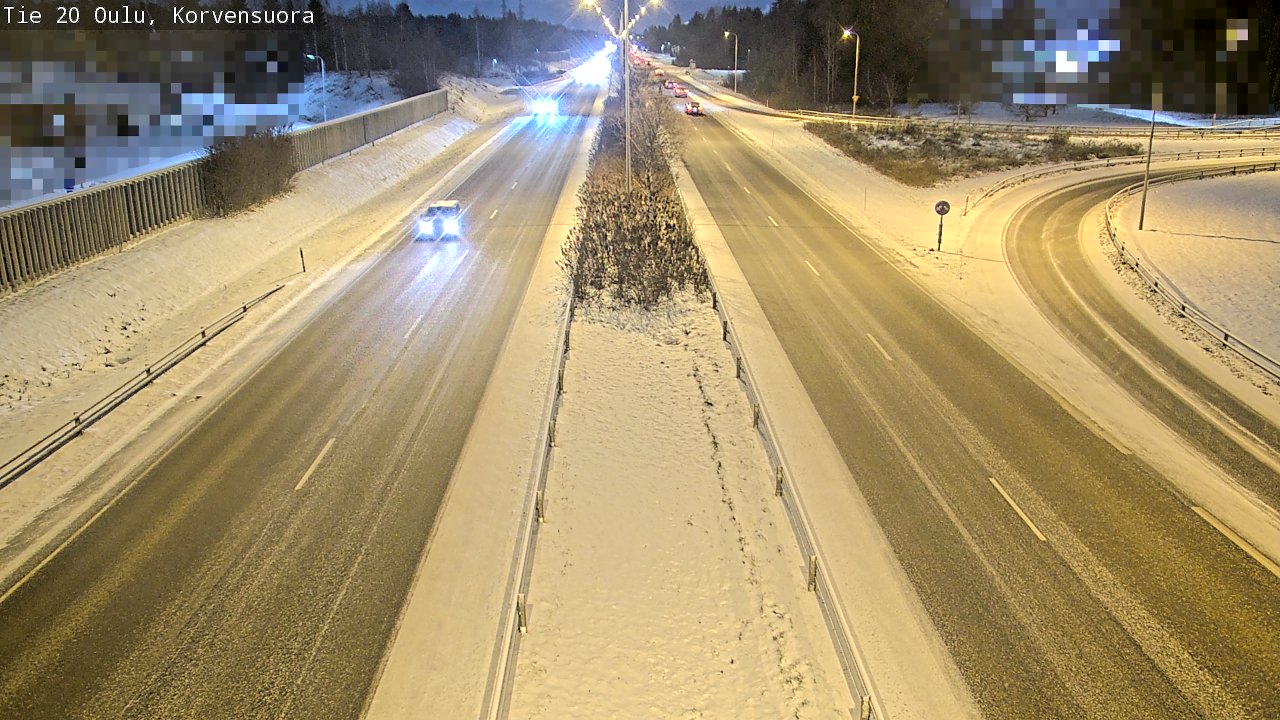 Kelikamerat Kuva Tie 20 Oulu Korvensuora, Oulu, Pohjois-Pohjanmaa