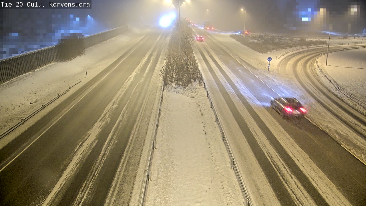 Weather Camera Image Väg 20 Uleåborg Korvensuora, Oulu, Pohjois-Pohjanmaa