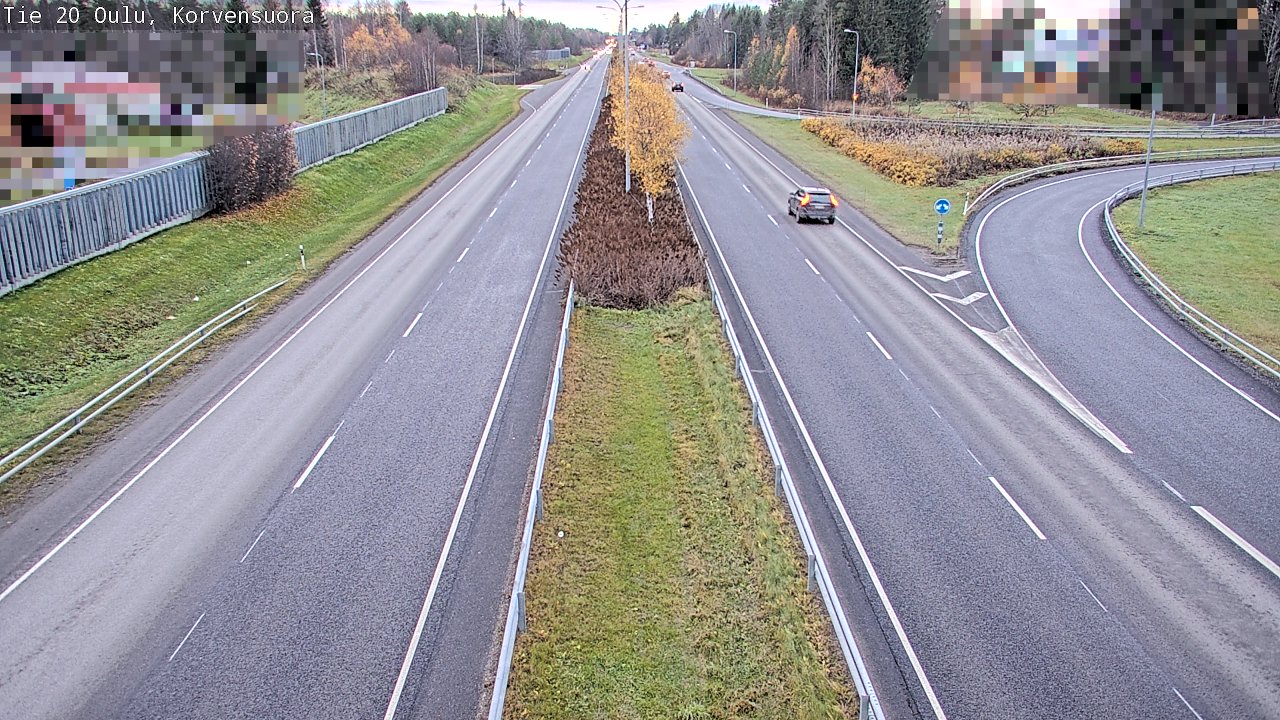 Kelikamerat Kuva Tie 20 Oulu Korvensuora, Oulu, Pohjois-Pohjanmaa